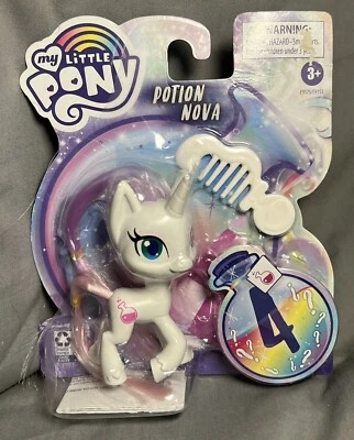 My Little Pony Potion pôneis (Poção Nova) 3" boneco de brinquedo escovável caixa defeituosa - Imagem 1 de 4