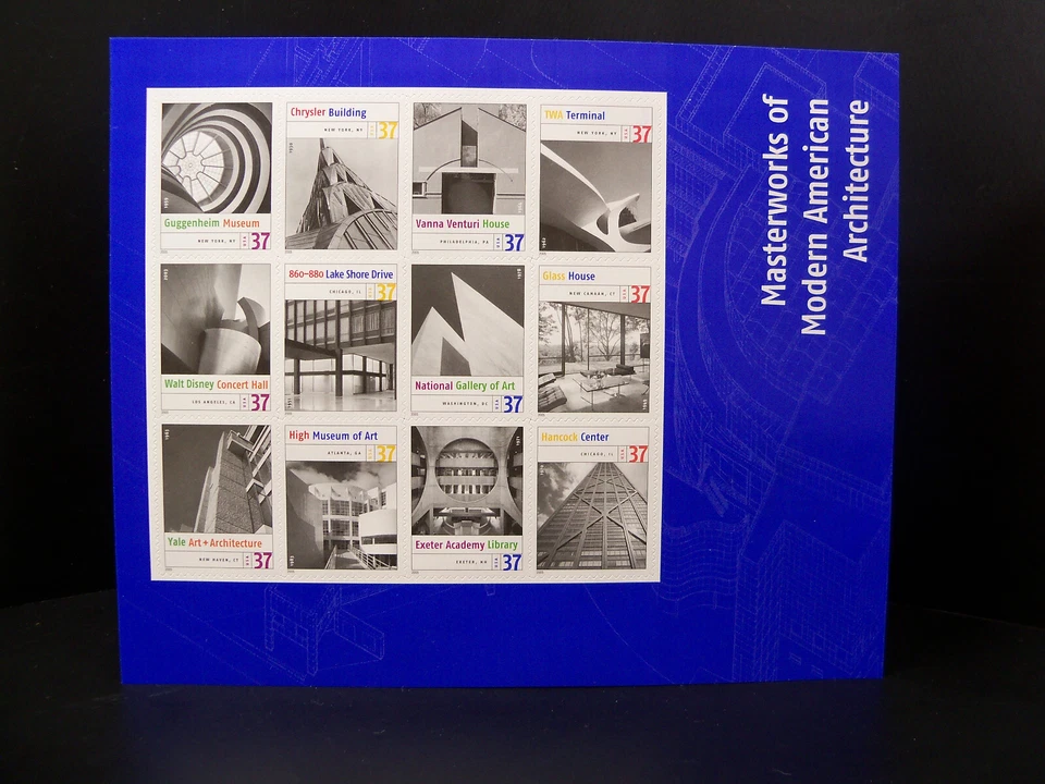 2005 US Scott # 3910 Masterworks Of Modern American Architecture Sheet 12 MNH - Image 1 of 4