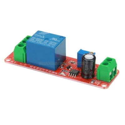 12V Delay Adjustable Timer NE555 Oscillator 0-10 Second Relay Switch Module - Bild 1 von 4