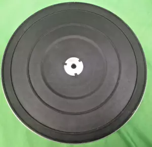 DUAL 1009 TURNTABLE PLATTER WITH MAT & CENTER TRIM PT # 12 F -U 94 WEIGHT 7 LBS - Picture 1 of 4