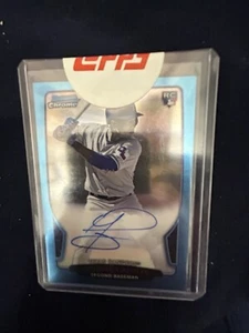 2013 Bowman Chrome Jurickson Profar Autograph Blue Sapphire /100 - Picture 1 of 1