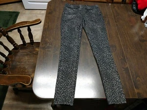 So Black Cheetah Print Jegging Pants Size Girl's 12 - Picture 1 of 2