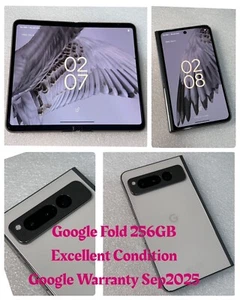 Google Pixel Fold G9FPL - 256GB - Porcelain (Unlocked) - GRADE A - ref: 50 - Afbeelding 1 van 10