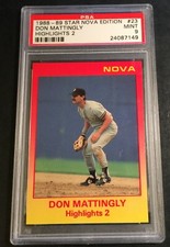 1988-89 DON MATTINGLY STAR NOVA EDITION HIGHLIGHTS 2 #23 PSA 9 POP 3 (632)