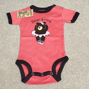 Lazy One 18 mo Baby Infant Toddler Girl One-Piece Bodysuit Romper Bear Ballerina - Picture 1 of 5