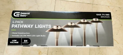 Commercial Electric Low Voltage LED Outdoor Pathway Light (4 Pack) 1005 711 590