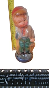  Vintage Hummel Like Candle Little Boy w/ Umbrella & Book Made in Japan NEW NIP - Picture 1 of 3