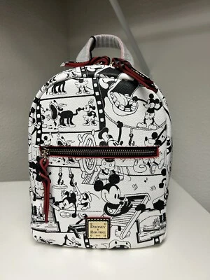 Disney Parks Dooney and Bourke Mickey Mouse in Steamboat Willie Backpack New - Image 1 of 2