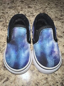 Vans Classic Slip On Galaxy Size 2 Toddler Kids infant - Picture 1 of 9