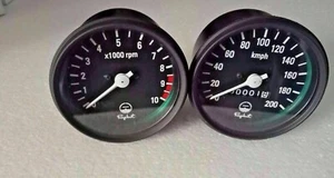 SPEEDOMETER & TACHOMETER SET -RPM METER CLUSTER - YAMAHA RD250 RD 350 RD400 CAFE - Picture 1 of 4