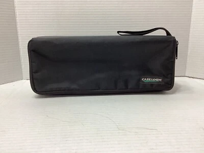 Vintage Case Logic Soft Nylon Gray Portable 15 Cassette Holder - Image 1 of 4