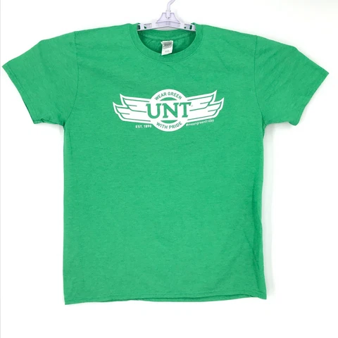 North Texas Mean Green Shirt Mens Large Friday Short Sleeve NCAA Football Gildan Cover