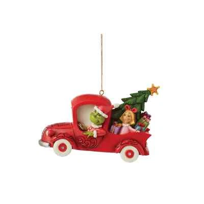 Jim Shore GRINCH IN RED TRUCK ORNAMENT 6012706 BRAND NEW IN BOX