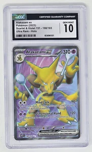 Alakazam (188/165) CGC 10 (2023) Pokémon Ultra Raro Escarlata y Violeta: 151 - Imagen 1 de 2
