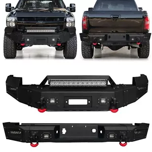 Front/ Rear Bumper Fits 07-10 Chevrolet Silverado 2500HD/3500HD w/Winch Seat - Picture 1 of 14