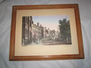 1875 Hand Colored Lithograph of Kennedy House Bowling Green in 1826 L.H. Bogart - Picture 1 of 11