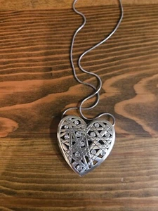 Brighton NAZCA Large Heart Lobster Claw Necklace - Picture 1 of 6