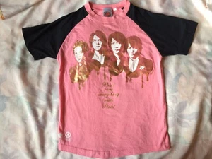 L'Arc-en-Ciel hyde tetsu ken yuki Are you ready? 2007 Tour Pink Raglan Tshirt - Picture 1 of 6