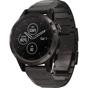 Garmin Fenix 5 Plus Sapphire Multisport GPS-Smartwatch, Carbon Gray DLC Titanium - Bild 1 von 7