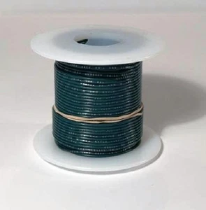 26 AWG UL1007 UL1569 Hook-up Wire 100 foot spools GREEN ~ 10 Colors Available! - Picture 1 of 1