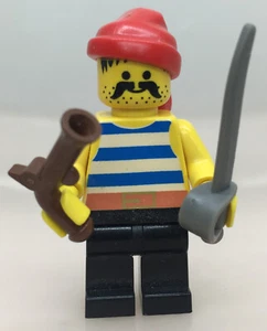 LEGO ® Minifigura Piratas Pirata Tocado Rojo Armas Set 6279 Skull Island - pi020 - Imagen 1 de 7