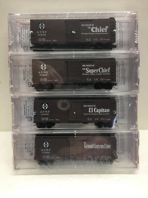 N Scale Micro Trains Special Run 11-50 ATSF Passenger Train Slogans 4-Pack - Image 1 of 3