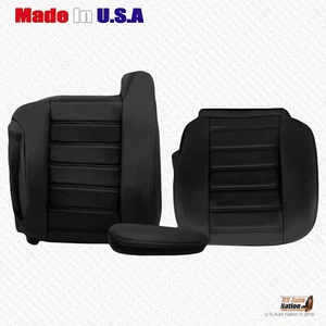 2003 to 2007 Hummer H2 Driver Bottom/Top/Armrest Synthetic Leather Cover Black - Bild 1 von 5