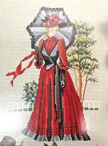 The Silk Parasol Cross Stitch Pattern By Ginger & Spice - Picture 1 of 3