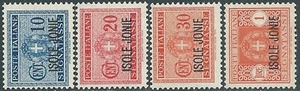 1941 ISOLE JONIE SEGNATASSE 4 VALORI MNH ** - RB37-2 - Picture 1 of 1