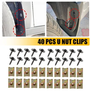 For BMW X1 E84 X3 E83 F25 E53 X5 X6 E70 E71 E72 U Nut Hex Screw Speed Fastener A - Imagen 1 de 13