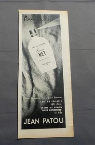 PUB PUBLICITE ANCIENNE ADVERT CLIPPING 040617 / EAU DE COLOGNE MR NET JEAN PATOU - Imagen 1 de 1