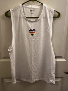 YPB Men’s White Activewear Top Size XS - Picture 1 of 13