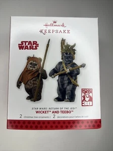 Star Wars Rückkehr der Jedi-Ritter Wicket und Teebo 2013 Andenken Sammlerstück Ornament - Bild 1 von 12