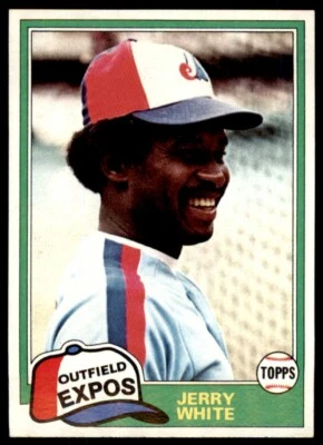 1981 TOPPS JERRY WHITE . MONTREAL EXPOS #42 - Image 1 of 2