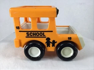Bandai Tonka vintage school bus plastic Orange Vintage Bus Only - Picture 1 of 10