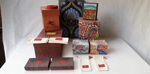 ETRO. 8x Geschenk-Box. Karton Schachtel + Staubbeutel Verschiedene Größen. TOP! - Bild 1 von 18