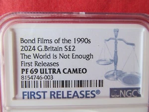 2024 James Bond 007 Coin NGC PF69 Silver FIRST RELEASE Ultra Cameo POP 3 - Picture 1 of 6