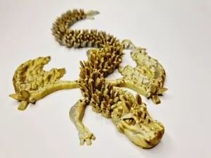 Dragón de Hielo Articulado, Juguete Flexi Fidget, Impreso en 3D - Imagen 1 de 37