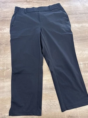 Lands End Pull On Leg Black Stretch Pants Women's Size Large 14-16 NWOT - Image 1 of 4