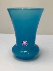 Cenedese Murano Opalglas Vase ~ Vintage italienisches Kunstglas - Bild 1 von 8