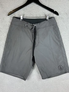 Volcom Board Shorts Mens 30 Gray 38ER BRDSHRT Swim Trunks Polyester Surf Beach - Picture 1 of 6