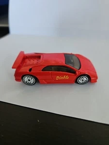 1990 Hot Wheels Blue Card/Speed Points #123 LAMBORGHINI DIABLO Red w/Chrome - Picture 1 of 5