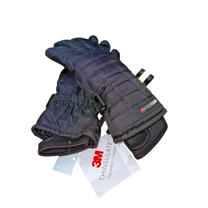 SWISS TECH 3M Thinsulate Gloves MENS SMALL NWT Black w/Belt/Strap Hybrid Touch - Picture 1 of 7