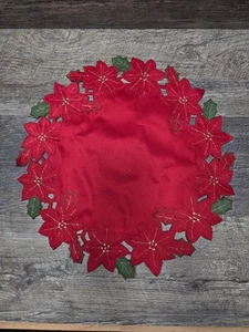 Pointsettia Round Red Dollie - Picture 1 of 2