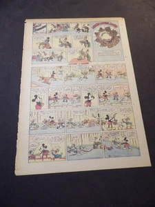 Mickey Mouse - Feb 10, 1935 - Tab-Size Sunday - Long-billed Donald Duck - Picture 1 of 2