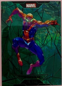 2025 Kakawow Marvel Aura Spider-Man Green 01/25 #AM-ZIGR-08 The Legend Rare SSP - Foto 1 di 4