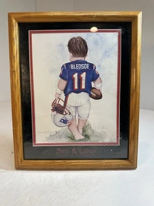 Print Of Drew Bledsoe By Kenneth Gatewood 3rd And Long 9×11 - Picture 1 of 4