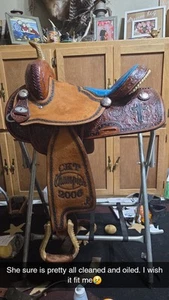 15" Running P Trophy Barrel Saddle - Picture 1 of 8