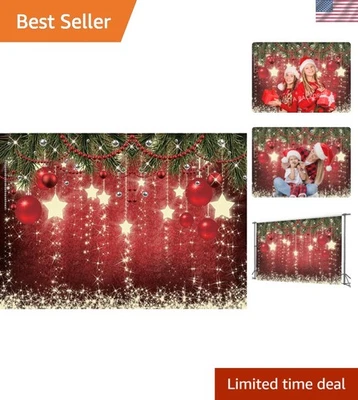 高品质 10x8 英尺圣诞派对背景 - 适合捕捉回忆 — 第 1/4 张图片