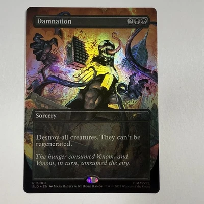 Magic The Gathering Mtg Foil Damnation Venom Secret Lair Near Mint Rare - Image 1 of 2